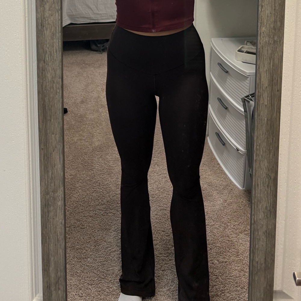 Aerie Offline Brown Flare Leggings